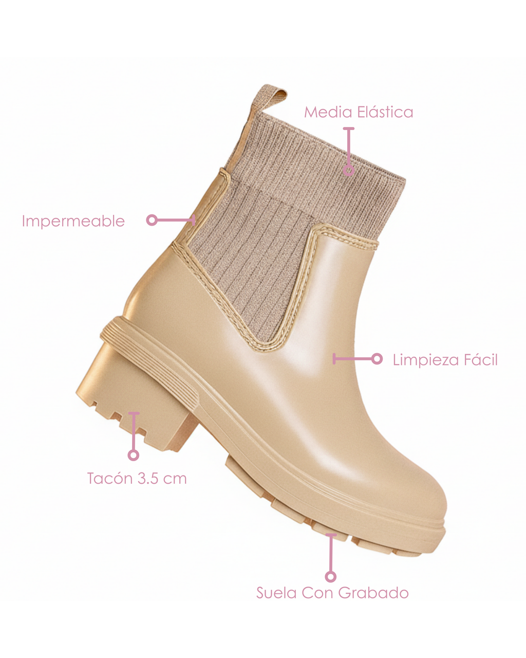 Botines Charlotte Loft con Media