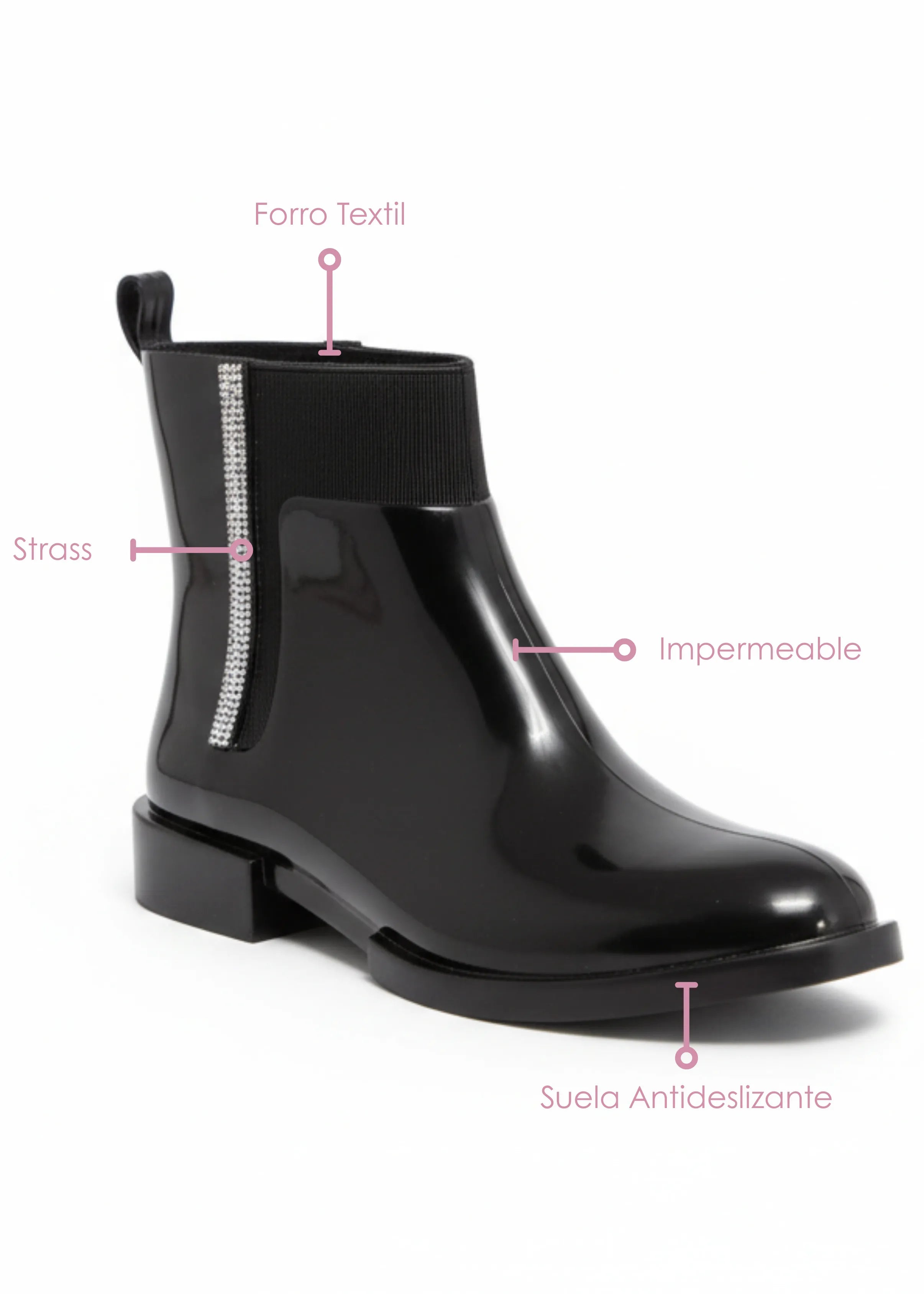 Botas Angelina Strass