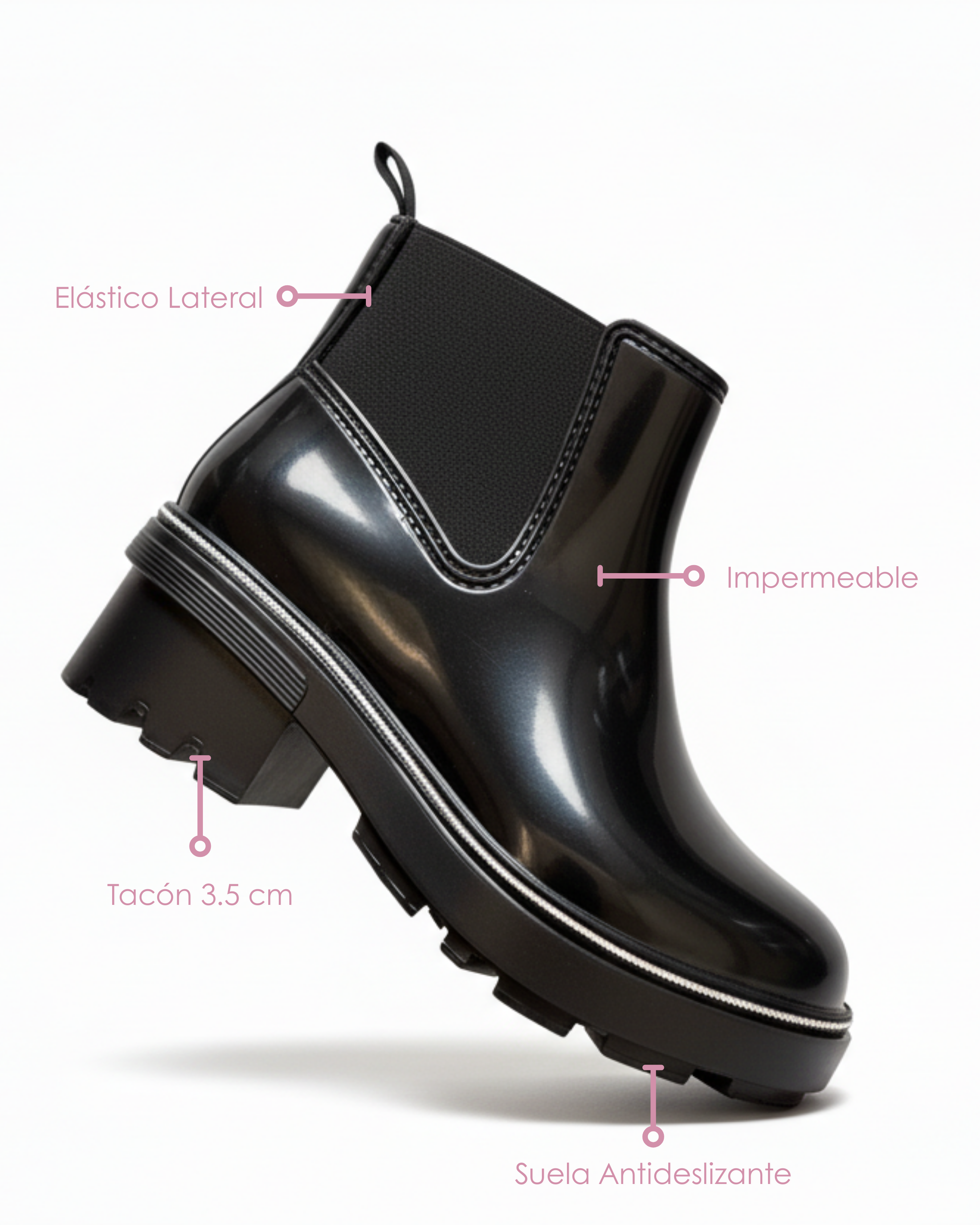 Botines Charlotte Glam con Rhinestone