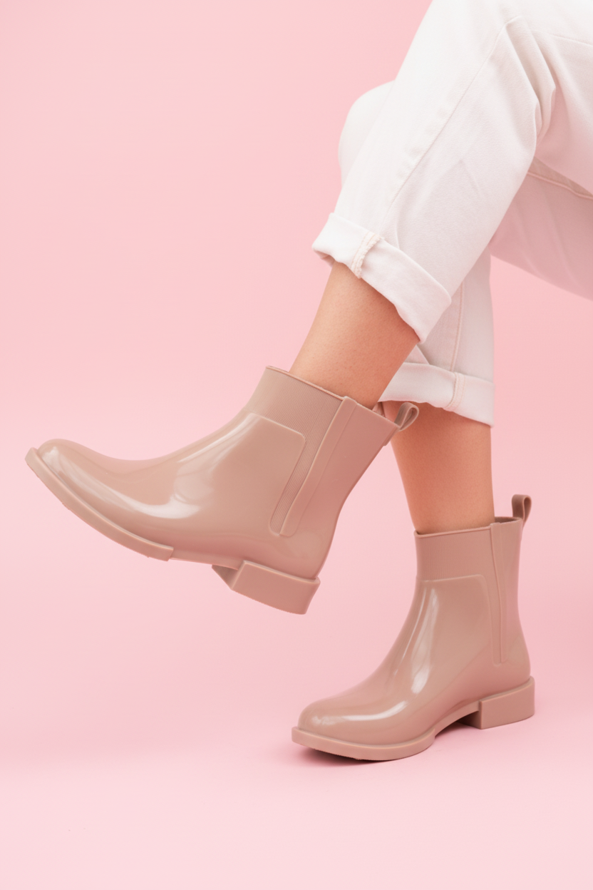 Botines Angelina en PVC punta ovalada