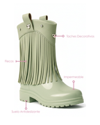 Botas Hanna Gipsy Con Flecos