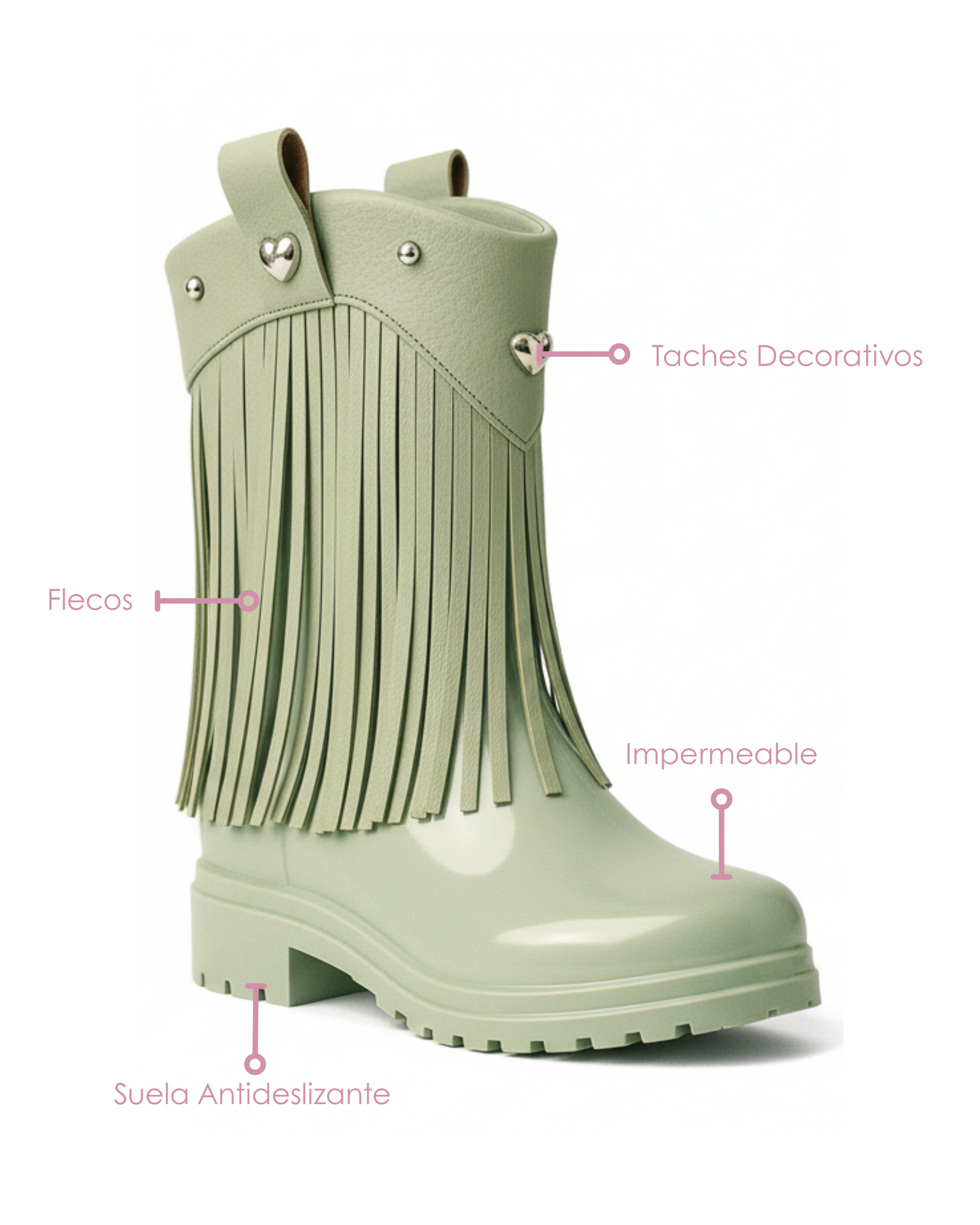 Botas Hanna Gipsy Con Flecos