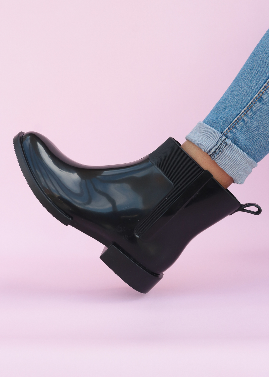 Botines Angelina en PVC punta ovalada