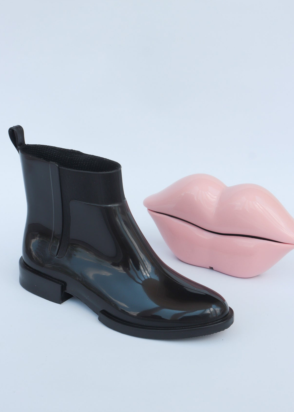 Botines Angelina en PVC punta ovalada