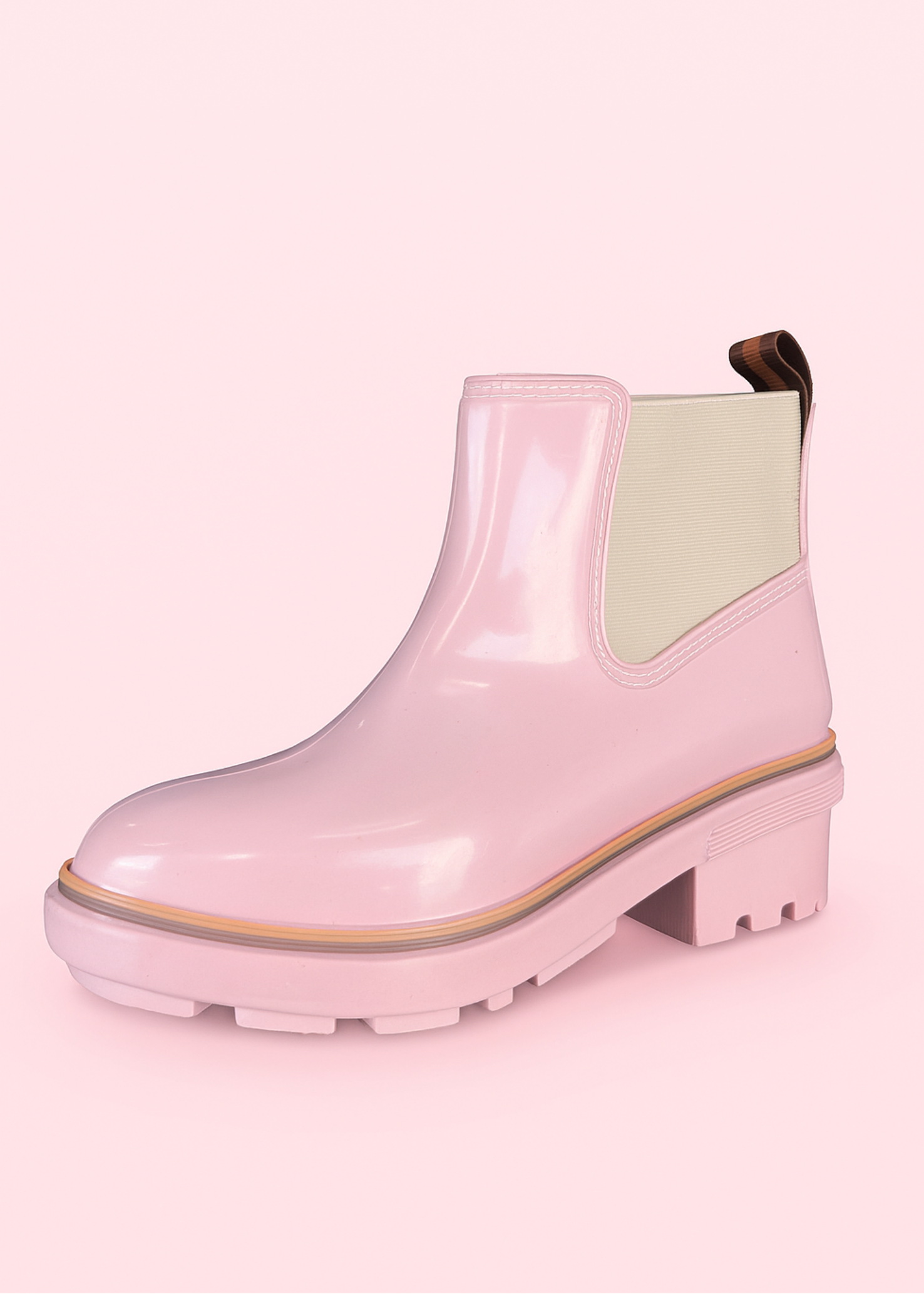 Botines Charlotte Force tipo Chelsea con Aplique bicolor