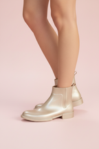 Botines Angelina Glitter detalle en el lateral