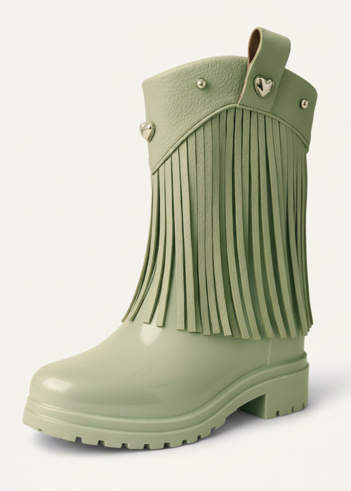 Botas Hanna Gipsy color Pistacho PVC – Jelly Shoes Colombia