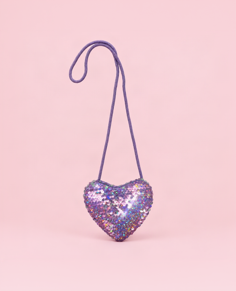 Mini Bag Corazón Lentejuelas