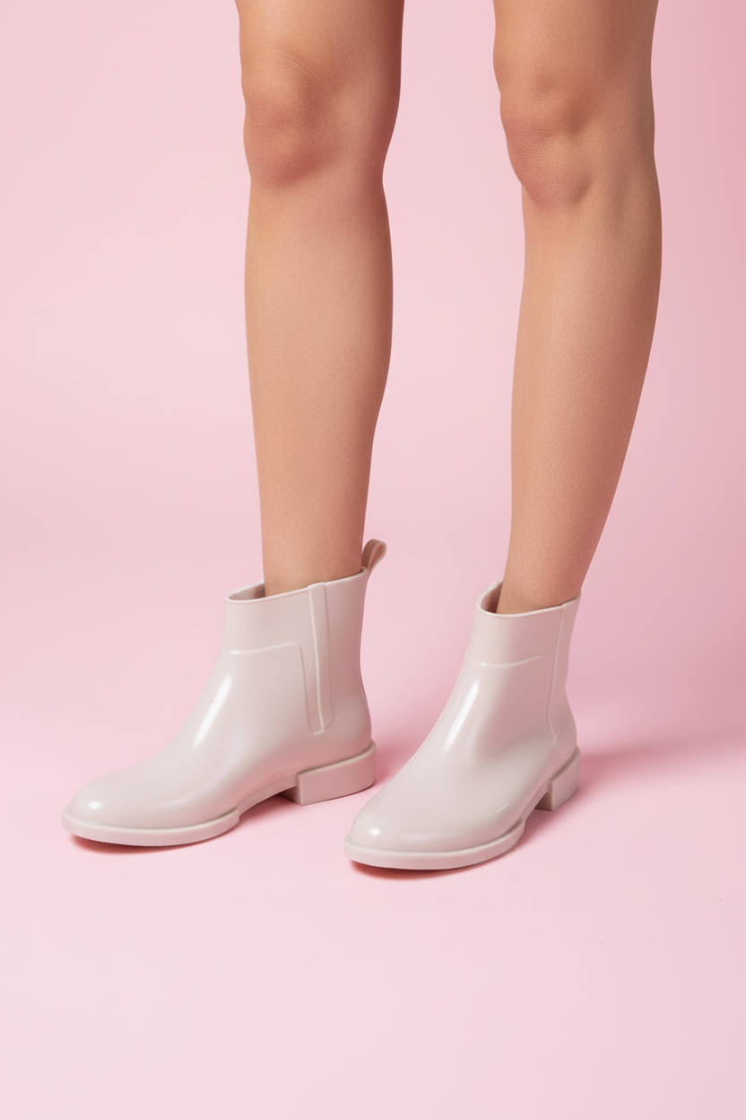 Botines Angelina en PVC punta ovalada