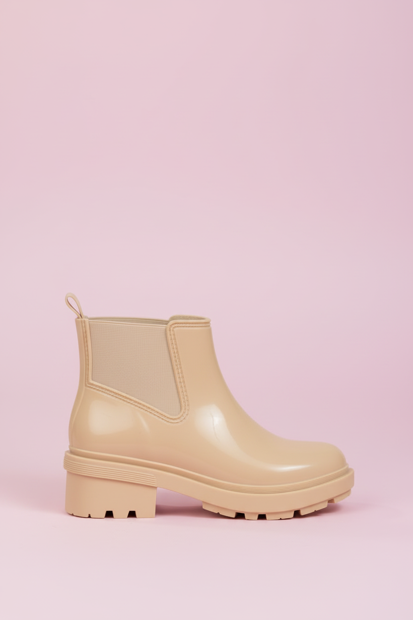 Botines Charlotte en PVC silueta Chelsea