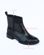 Botines Angelina en PVC punta ovalada