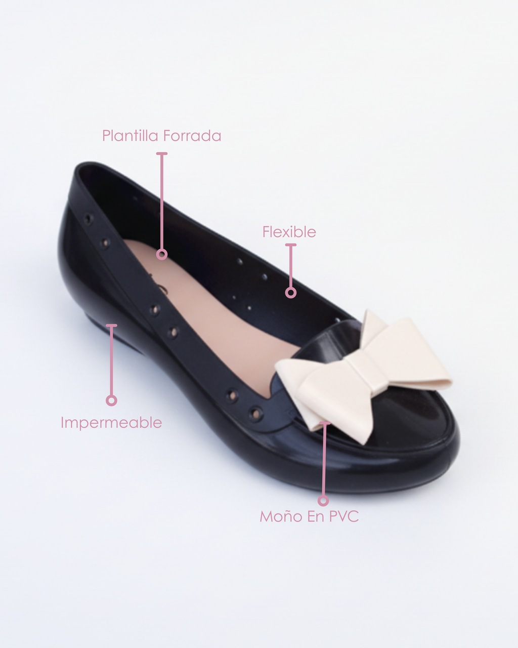 Baletas Lola Lazo con moño