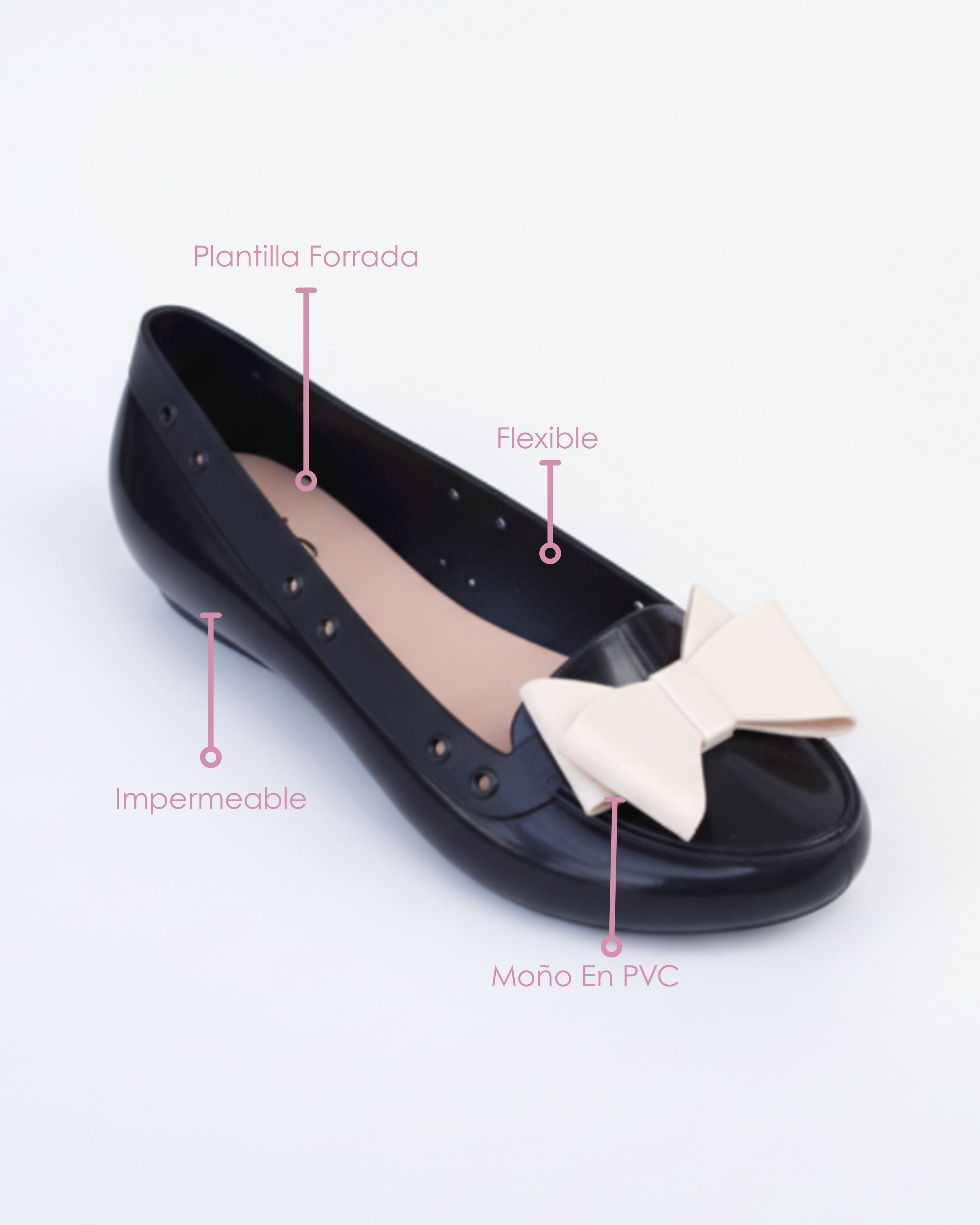 Baletas Lola Lazo con moño