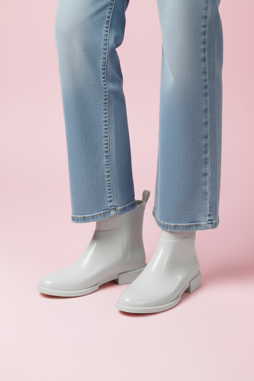 Botines Angelina en PVC punta ovalada
