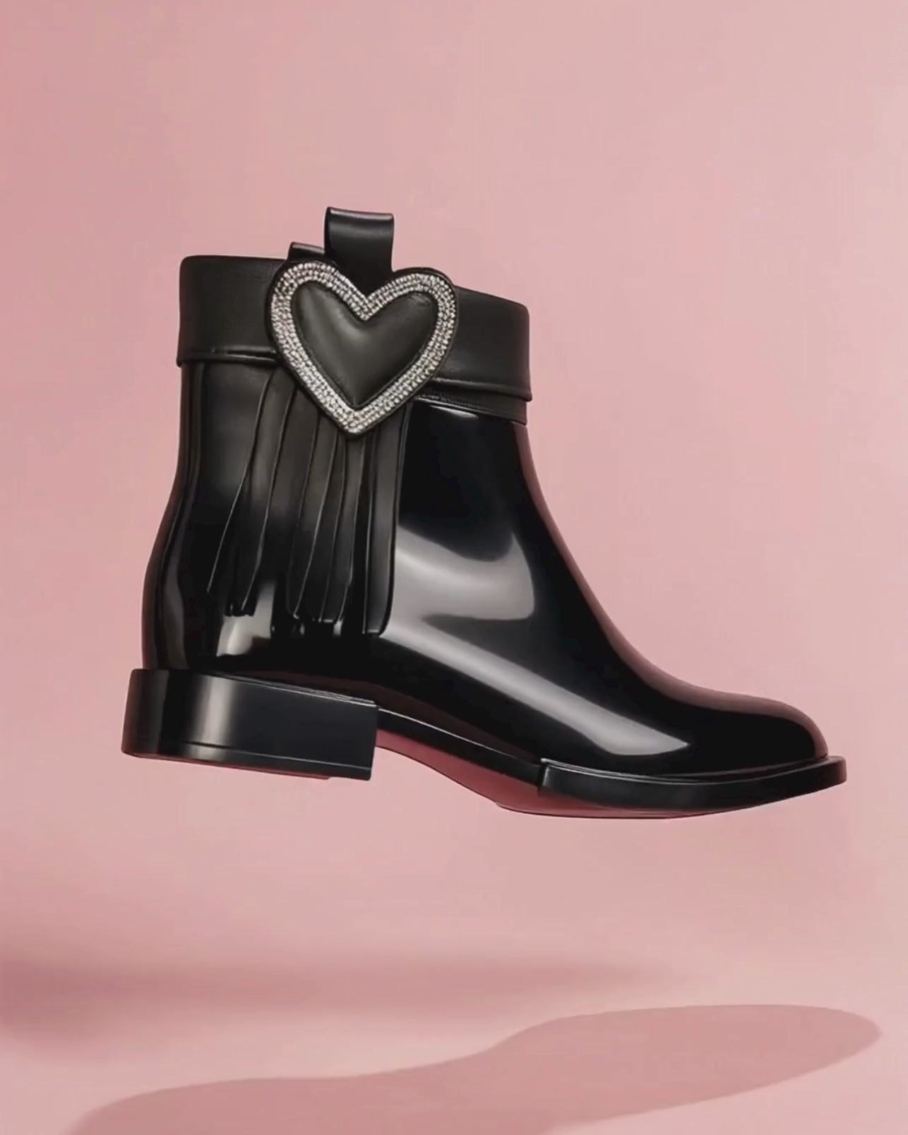 Botines Angelina Lovely con Flecos y Corazón